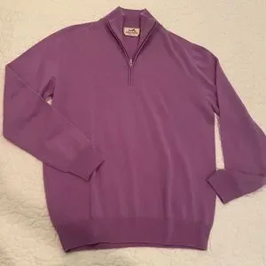 トップス Hermes Cashmere Half Zip Knitwear Hermes Cashmere Half Zip Knitwear